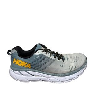 HOKA Clifton 6 Men's Running Shoe - Pale Green/Gray size 11.5
